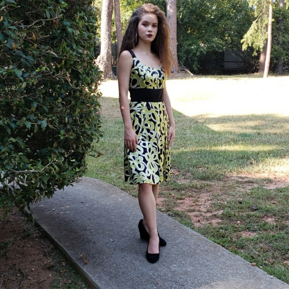 Beautiful colorful silk dress - Picture 1 of 6